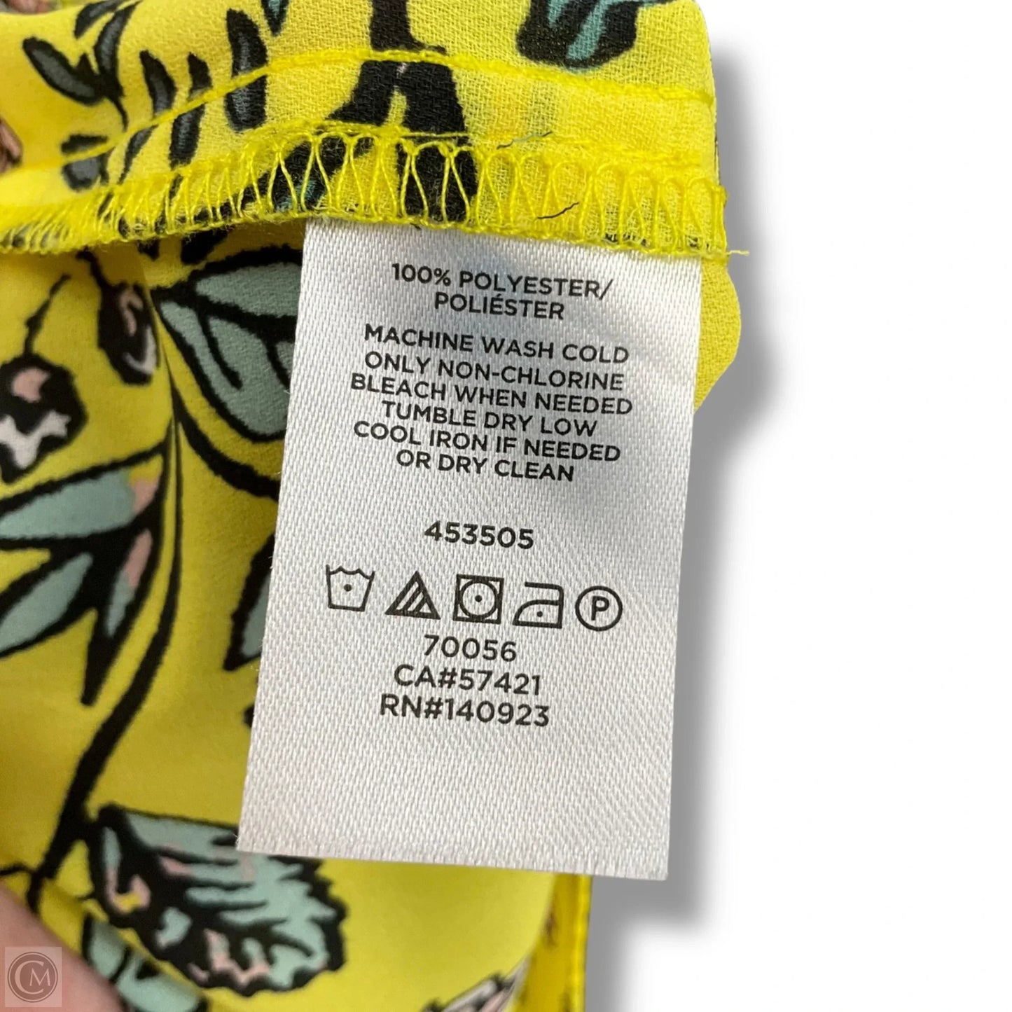 Top Sleeveless By Loft In Floral Print, Size: M