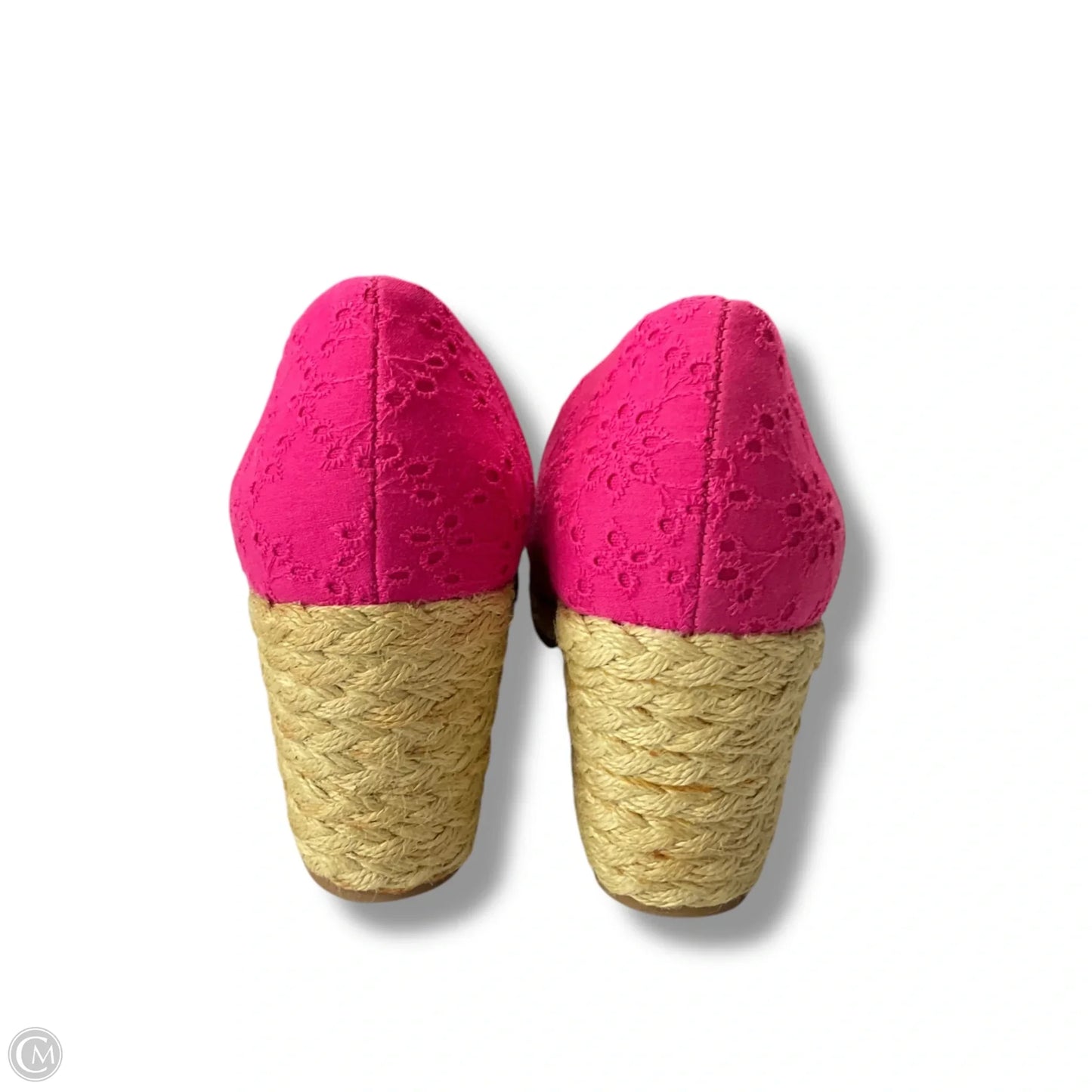 Shoes Heels Wedge By Chaps In Pink, Size: 9.5