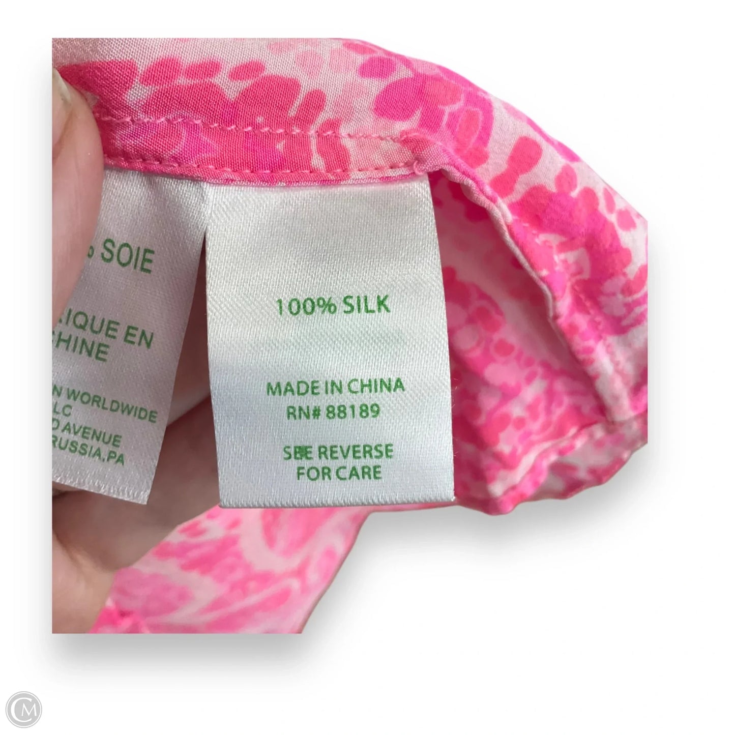 Top Sleeveless Designer By Lilly Pulitzer In Pink, Size: S