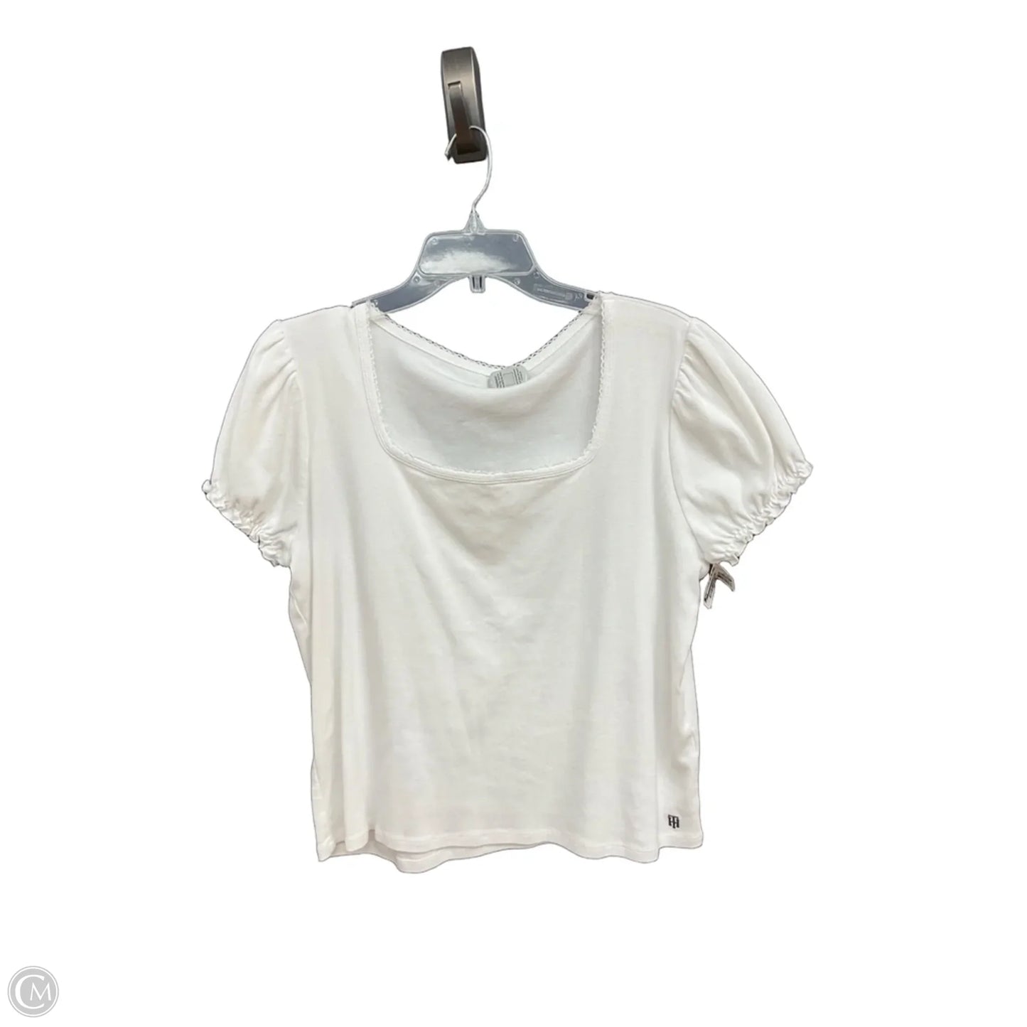 Top Short Sleeve By Tommy Hilfiger In White, Size: Xxl