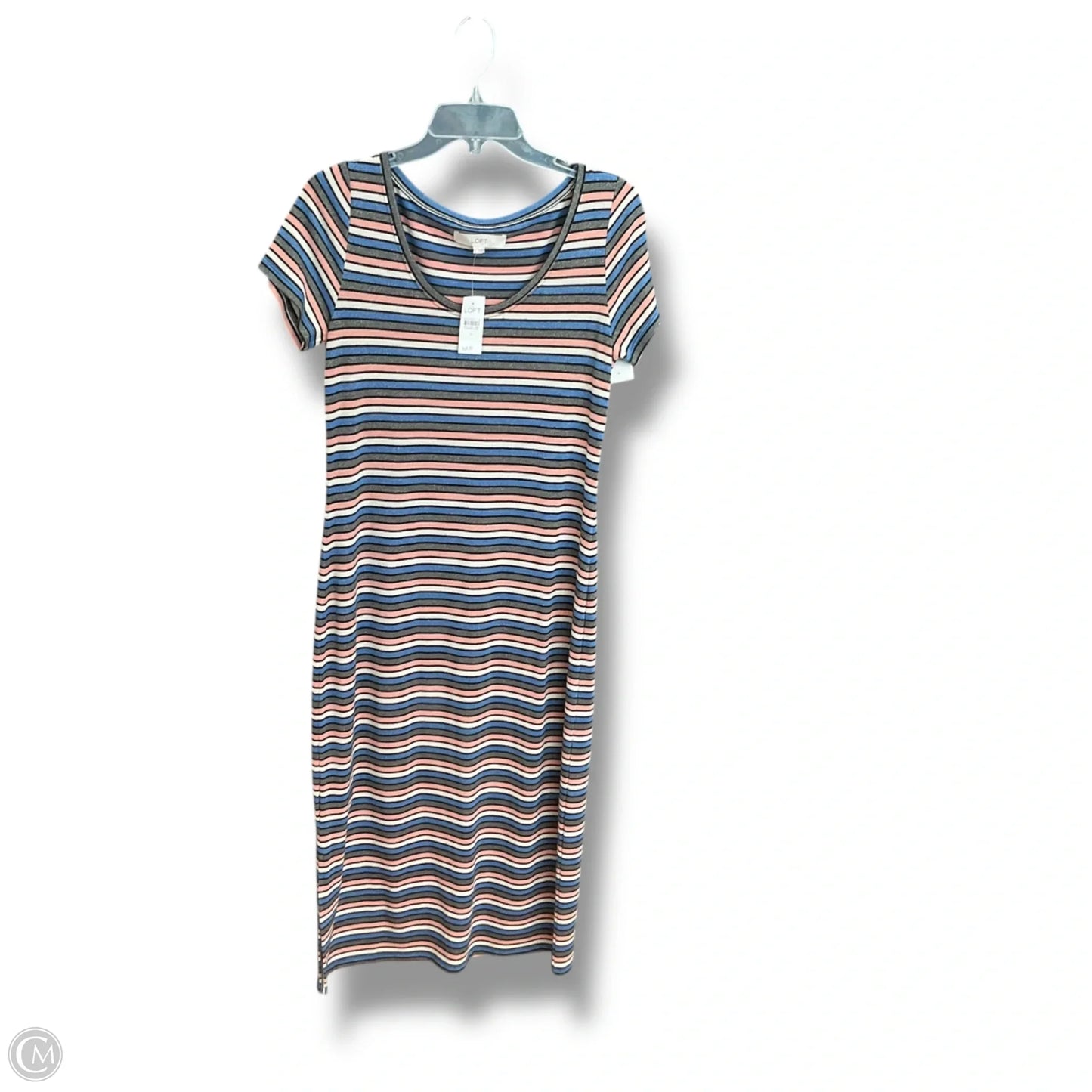 Dress Casual Maxi By Loft In Striped Pattern, Size: S