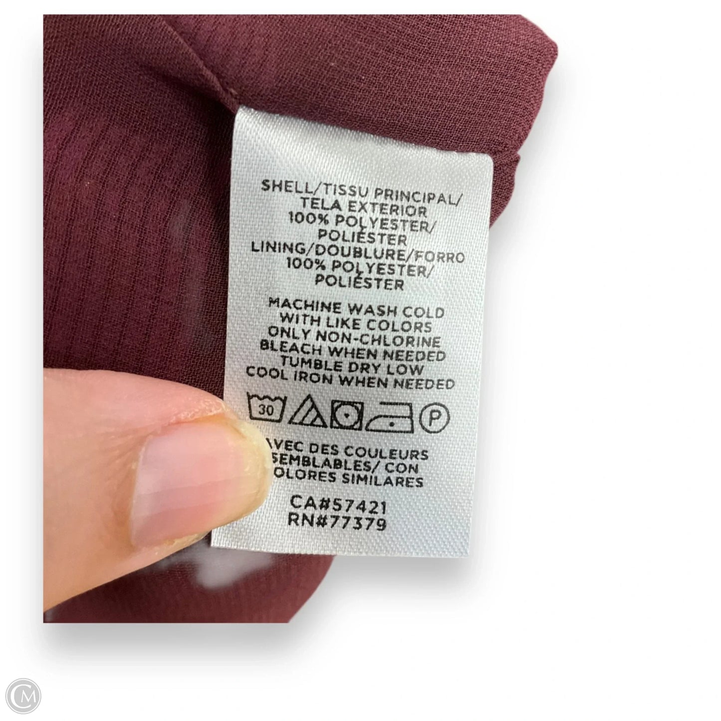 Top Long Sleeve By Ann Taylor In Red, Size: Xs