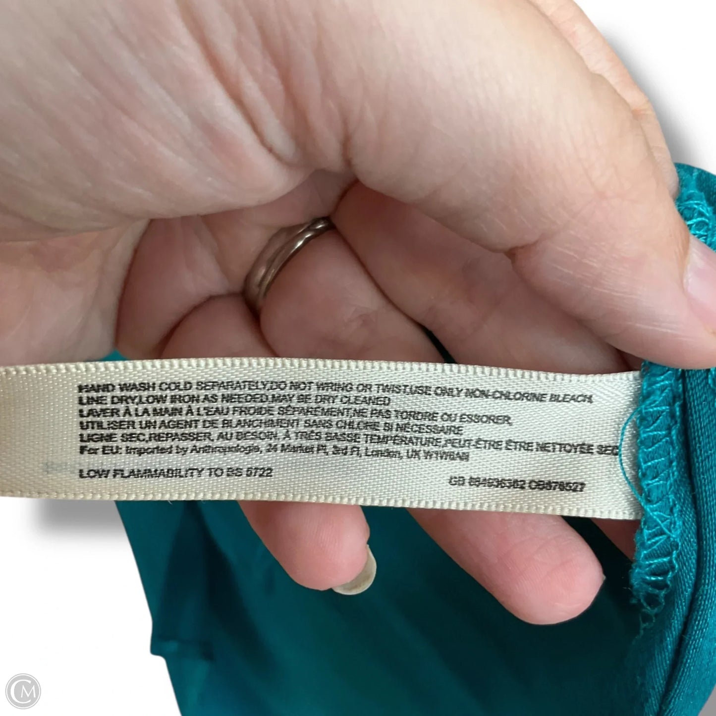 Top Sleeveless By Anthropologie In Teal, Size: S