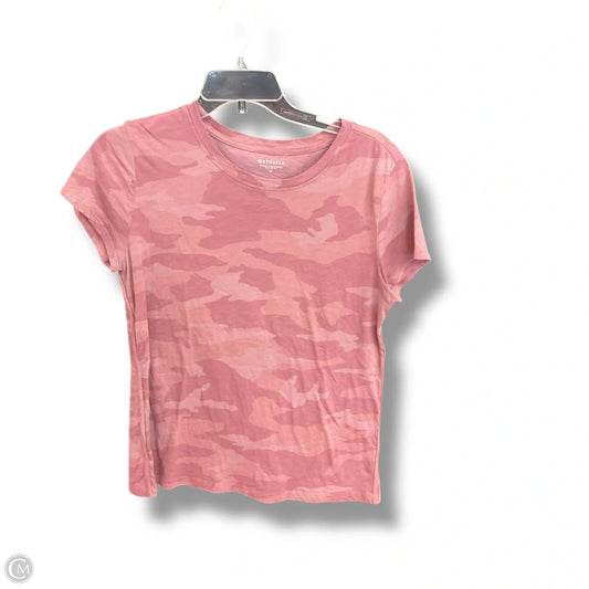 Athletic Top Short Sleeve By Athleta In Camouflage Print, Size: M