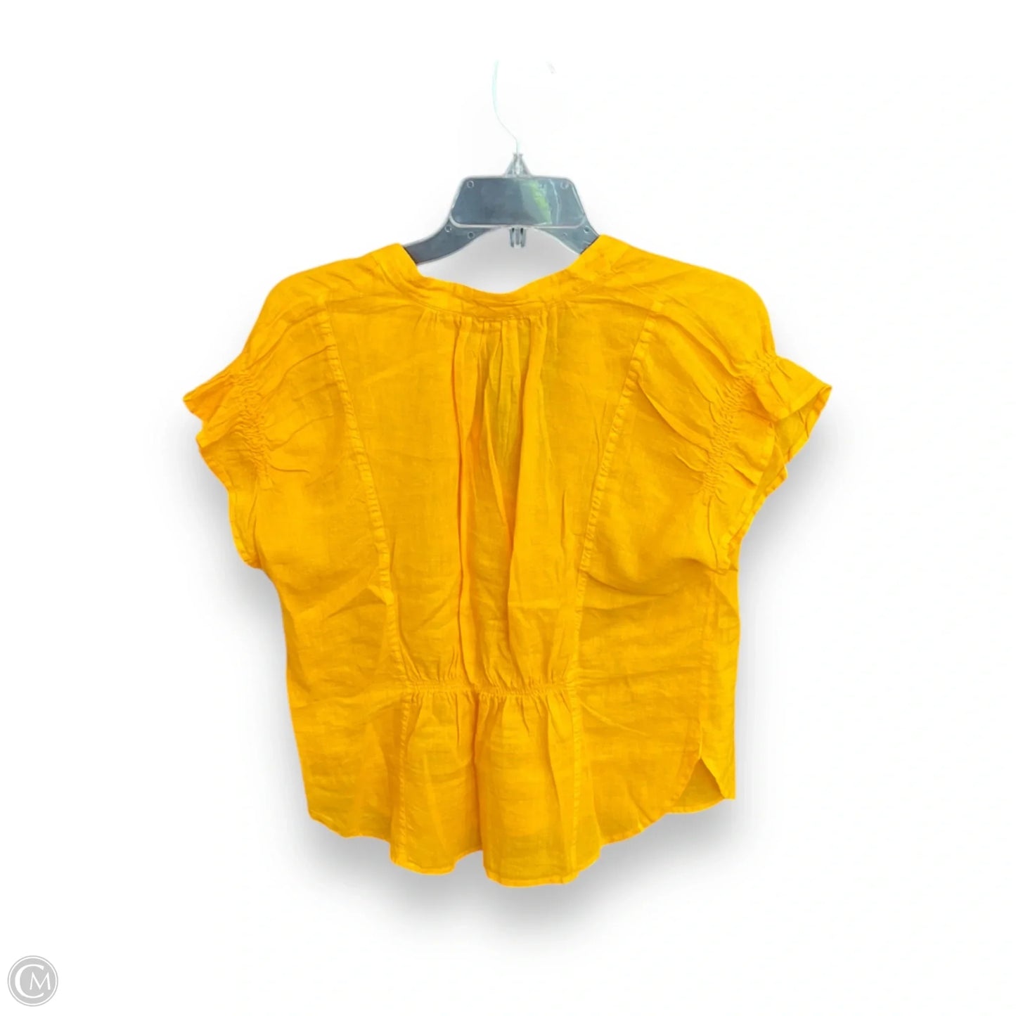 Top Short Sleeve By Pilcro In Yellow, Size: M