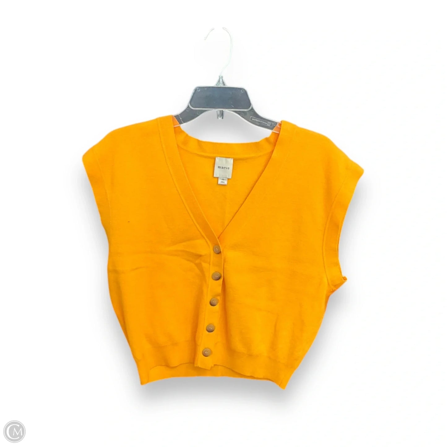 Cardigan By Maeve In Yellow, Size: Xs