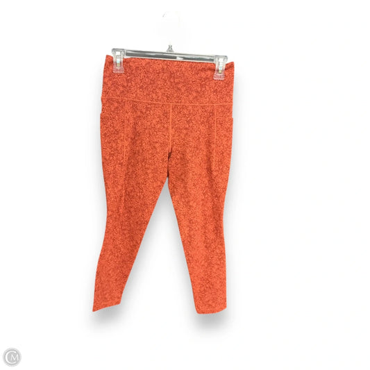 Athletic Leggings By Athleta In Orange, Size: M