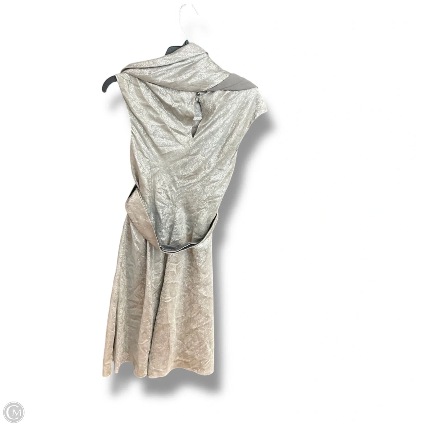 Dress Designer By Zac Posen In Silver, Size: S