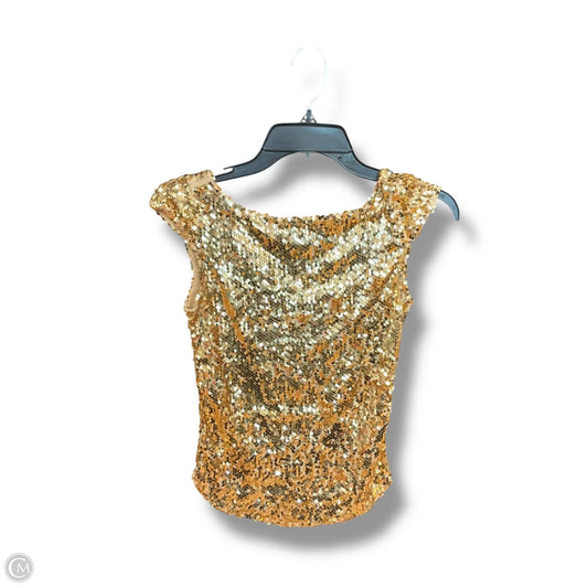 Top Sleeveless By Free People In Gold, Size: Xs