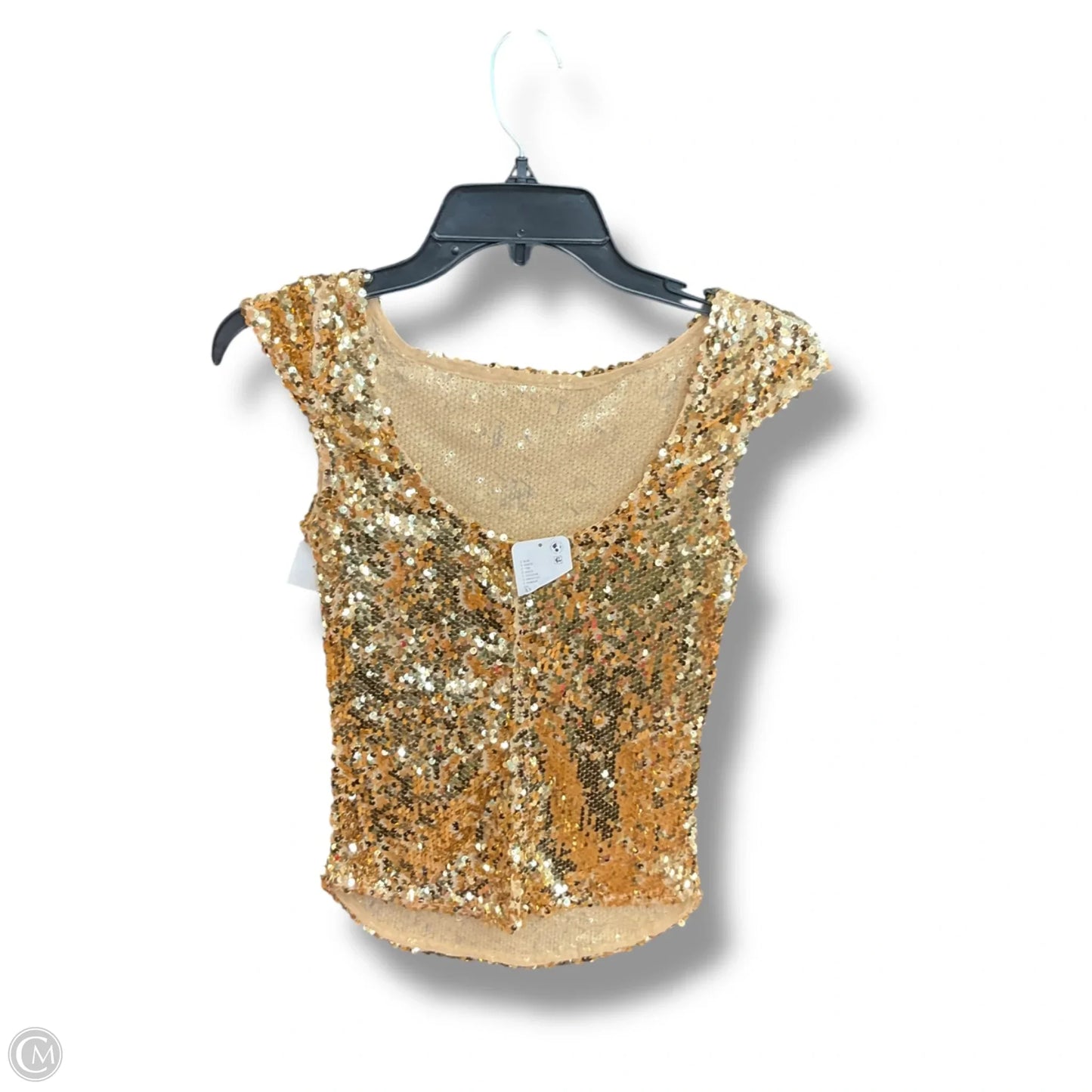 Top Sleeveless By Free People In Gold, Size: Xs