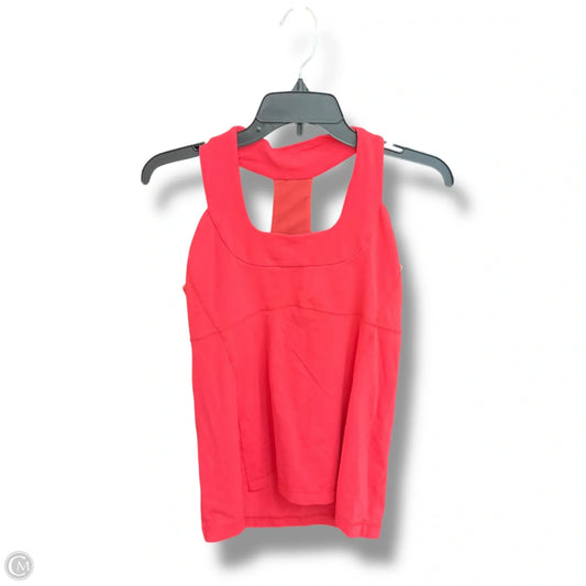 Athletic Tank Top By Lululemon In Pink, Size: 10