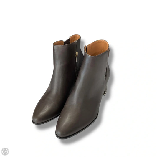 Boots Ankle Heels By Calvin Klein In Maroon, Size: 8