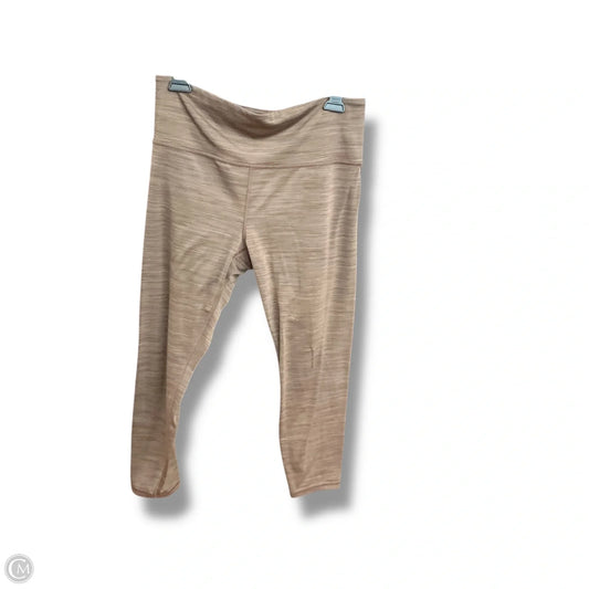 Athletic Leggings By Athleta In Brown, Size: L