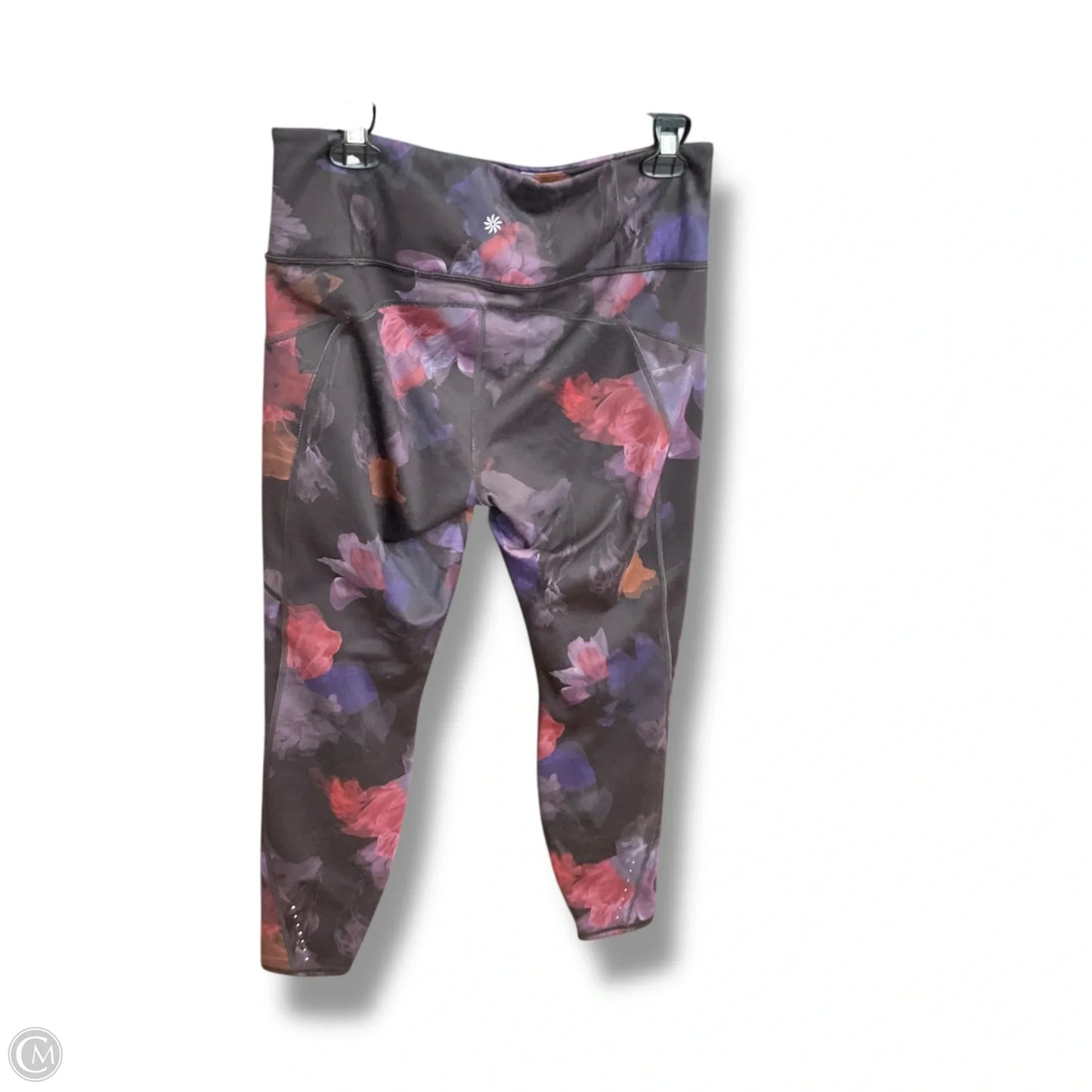 Athletic Leggings By Athleta In Floral Print, Size: L