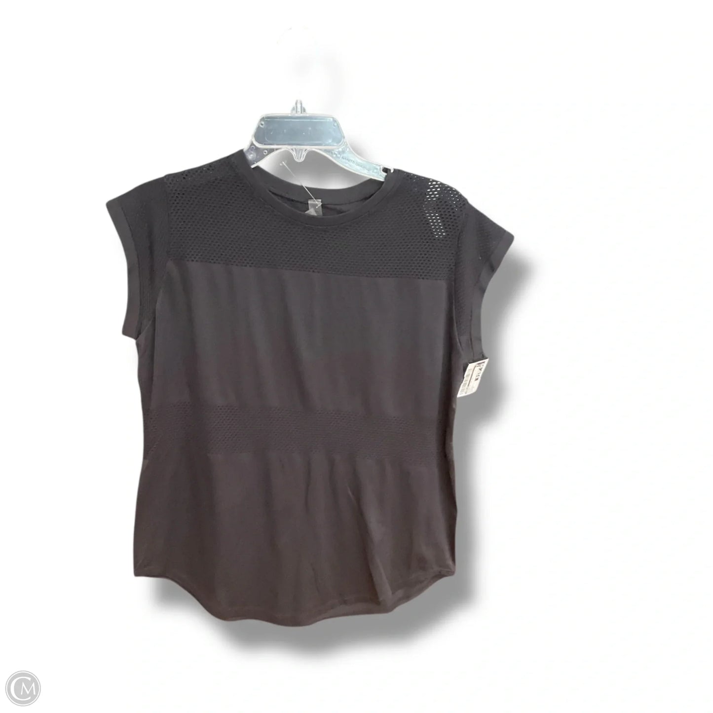 Athletic Top Short Sleeve By Varley In Black, Size: S