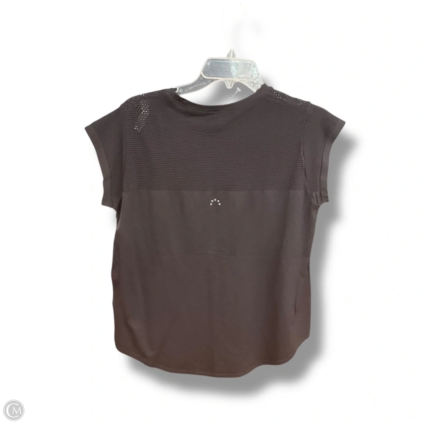 Athletic Top Short Sleeve By Varley In Black, Size: S