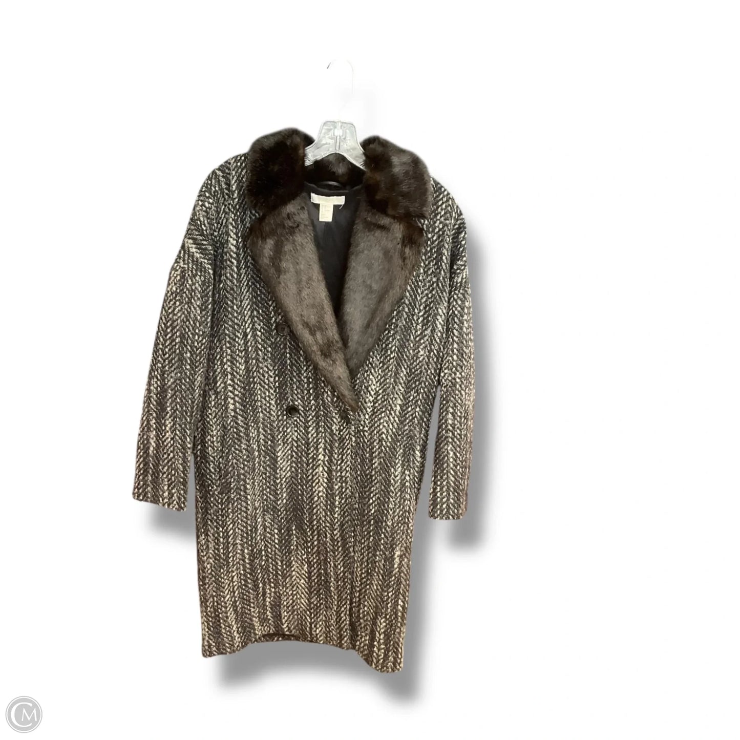 Coat Other By H&m In Black & Grey, Size: S