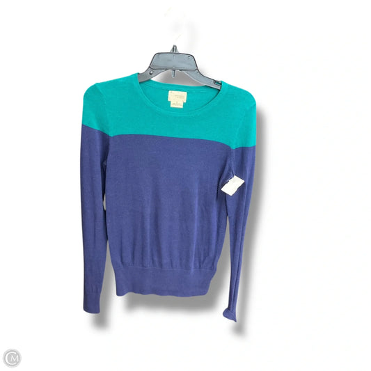 Top Long Sleeve By Anthropologie In Teal, Size: S