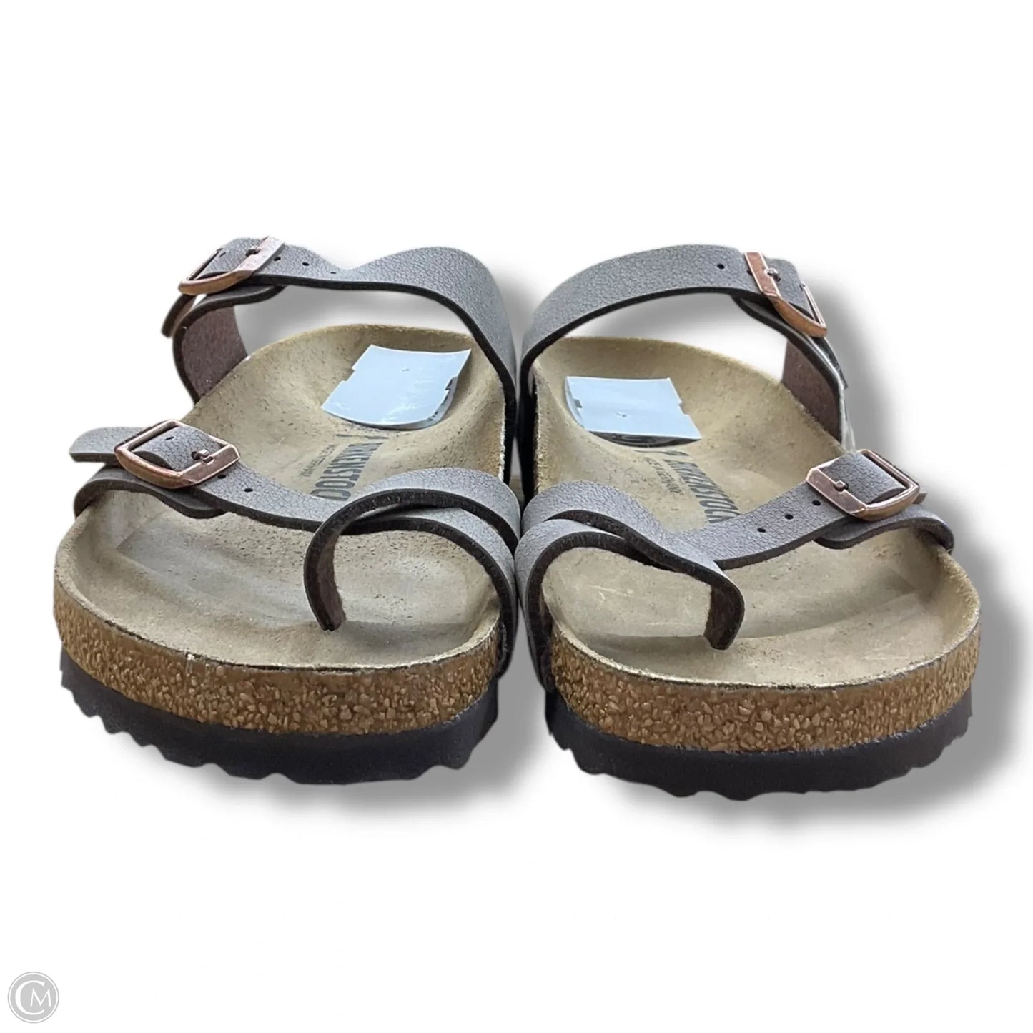 Sandals Flats By Birkenstock In Brown, Size: 9