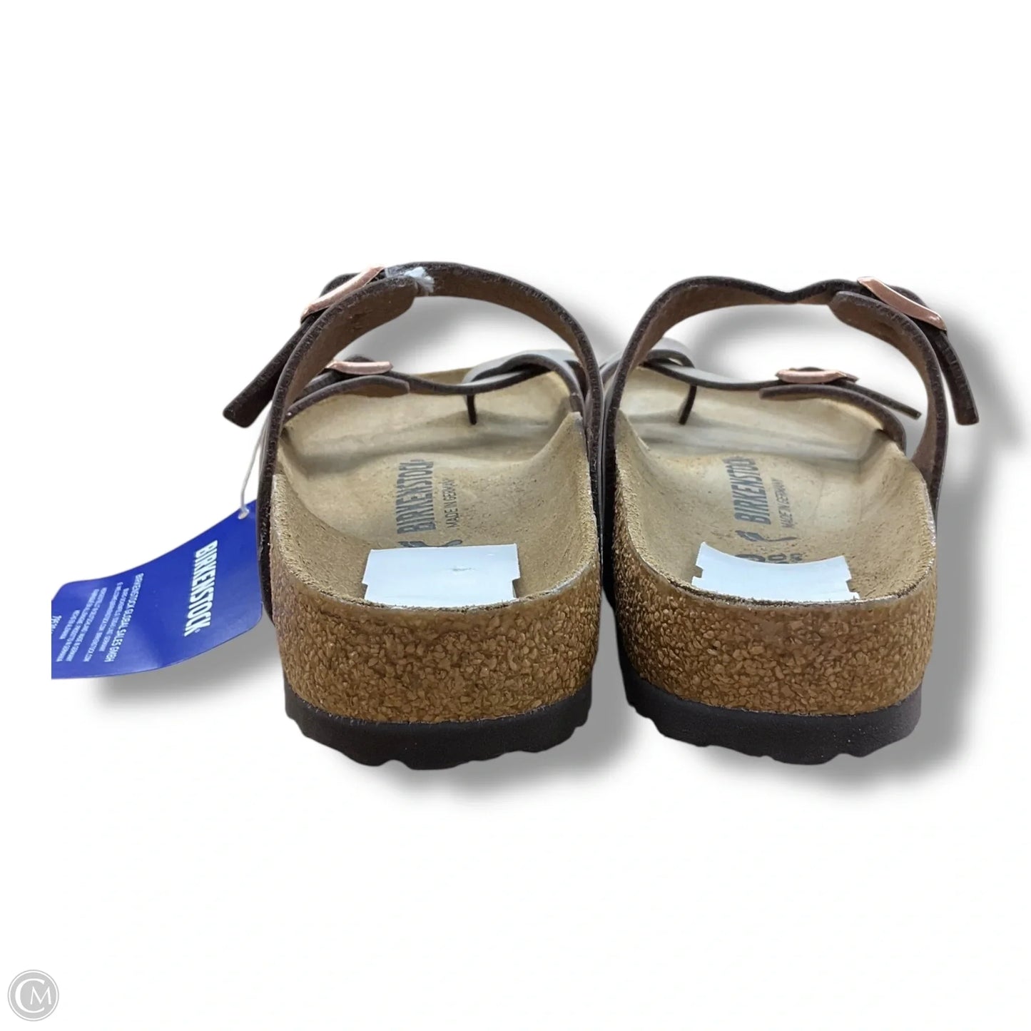 Sandals Flats By Birkenstock In Brown, Size: 9