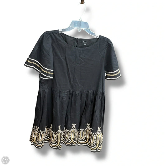 Dress Casual Short By Madewell In Black & Cream, Size: M