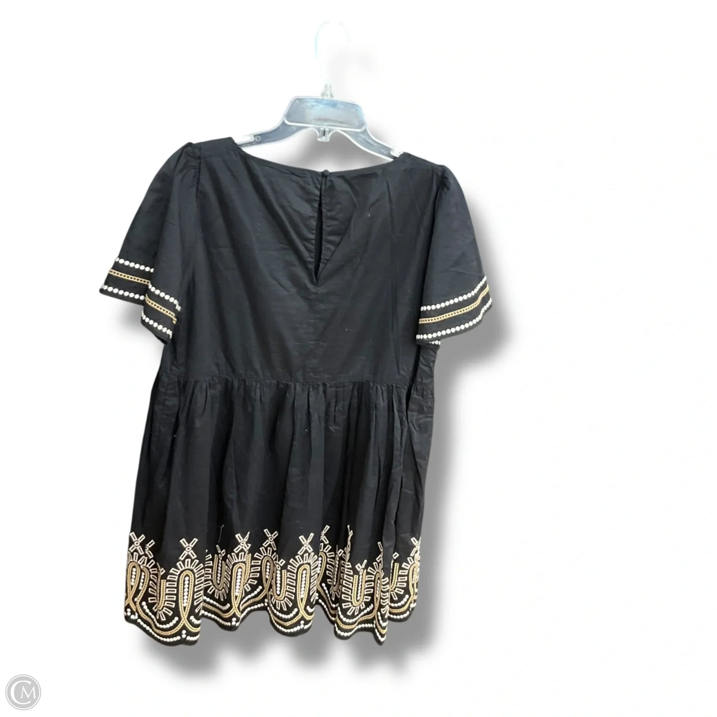 Dress Casual Short By Madewell In Black & Cream, Size: M