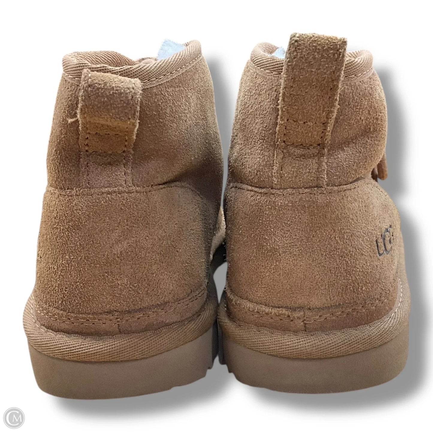 Boots Designer By Ugg In Brown, Size: 6