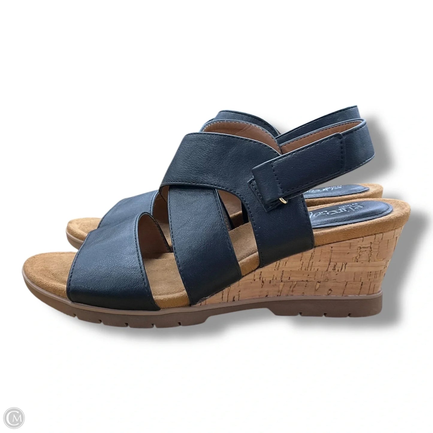 Sandals Heels Wedge By Sofft In Black, Size: 9