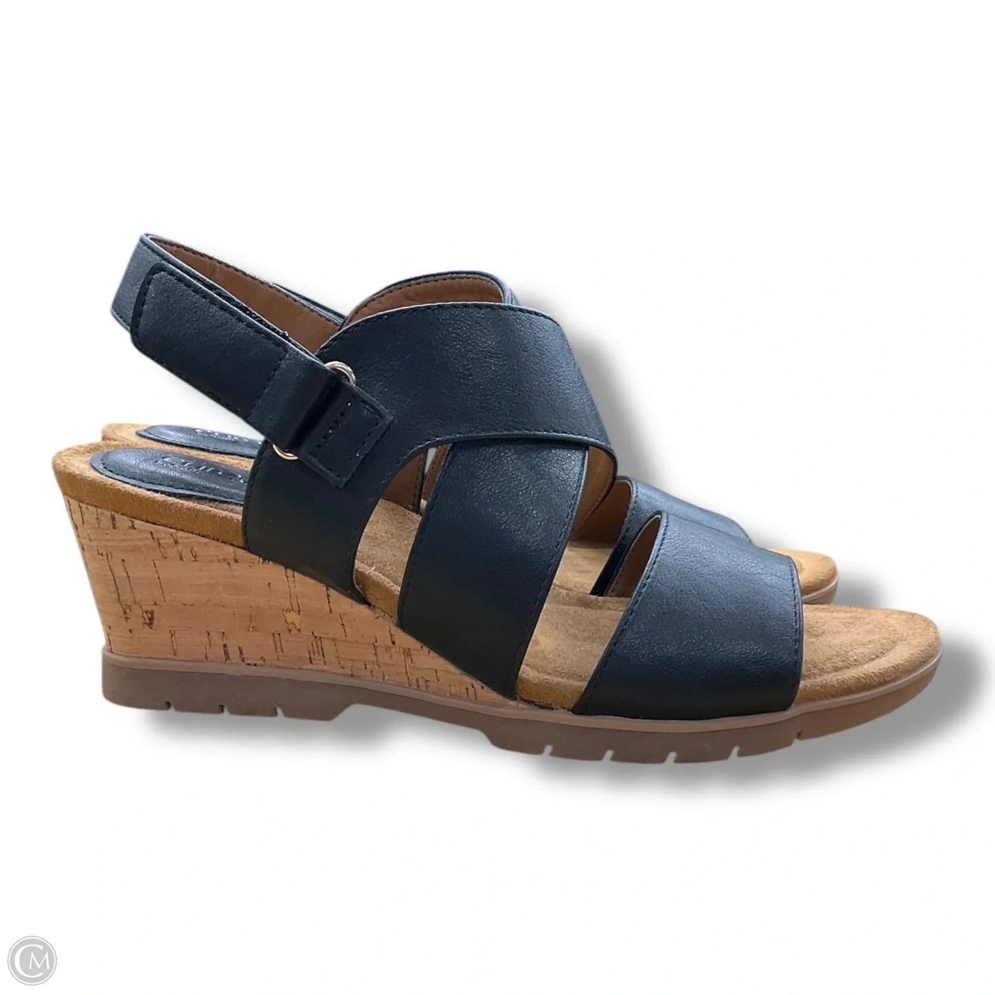 Sandals Heels Wedge By Sofft In Black, Size: 9