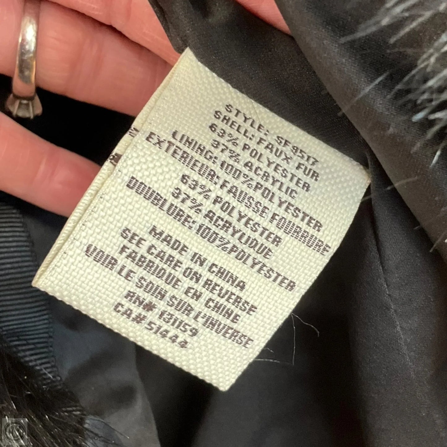 Vest Faux Fur & Sherpa By Sebby In Black, Size: S