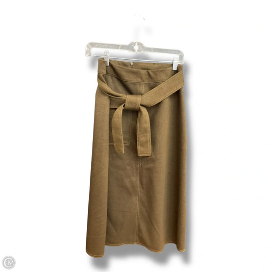 Skirt Midi By Zara In Green, Size: 8