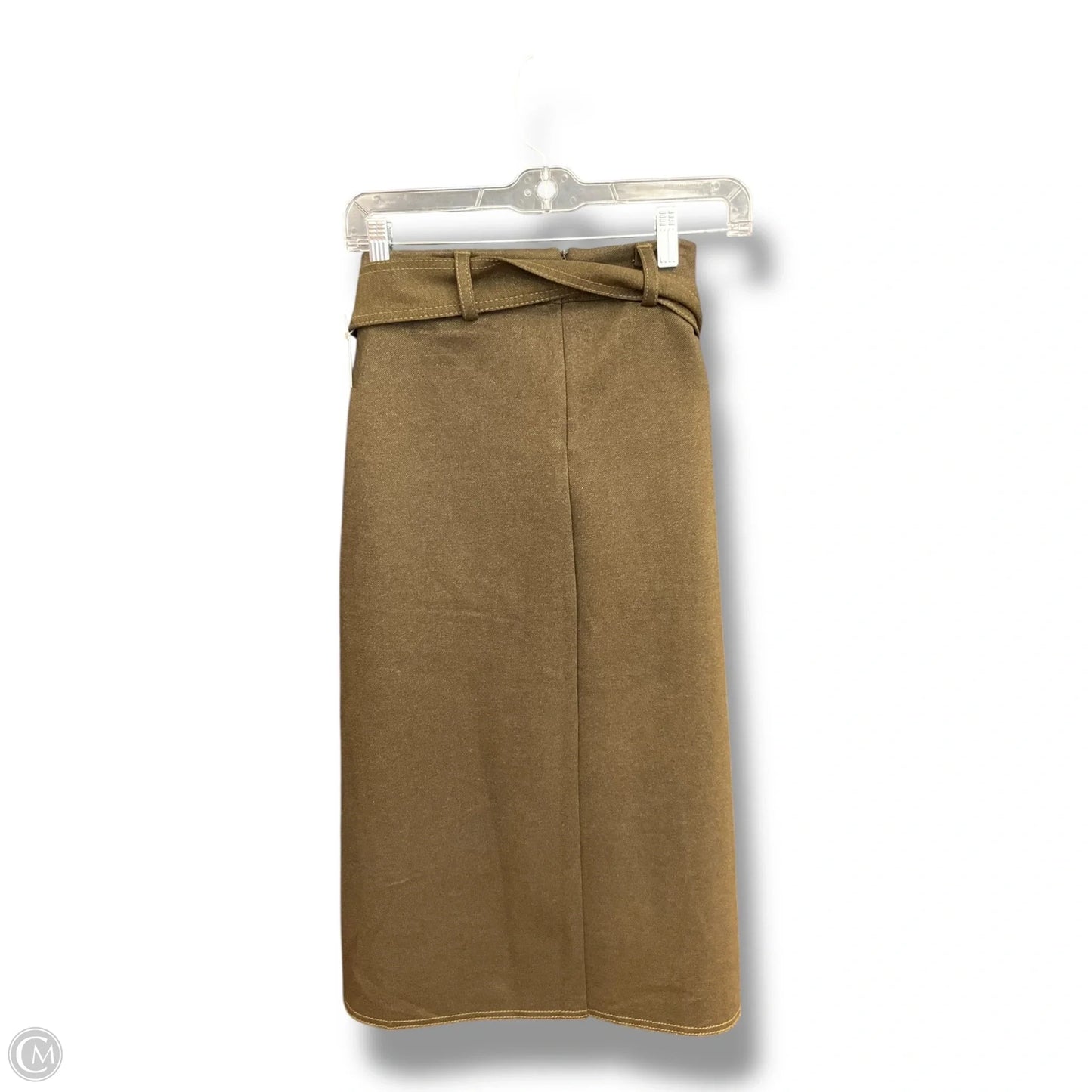 Skirt Midi By Zara In Green, Size: 8