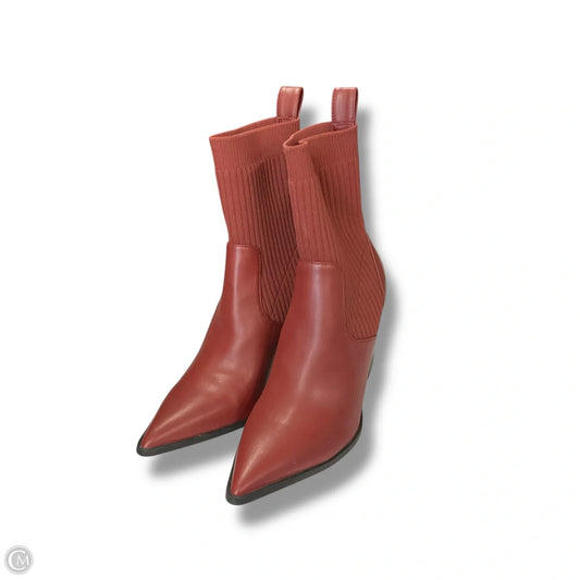 Boots Ankle Heels By Open Edit In Red, Size: 6.5