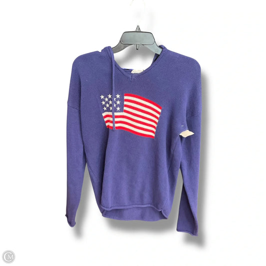 Sweater By Brit.Ny In Blue & Red & White, Size: S
