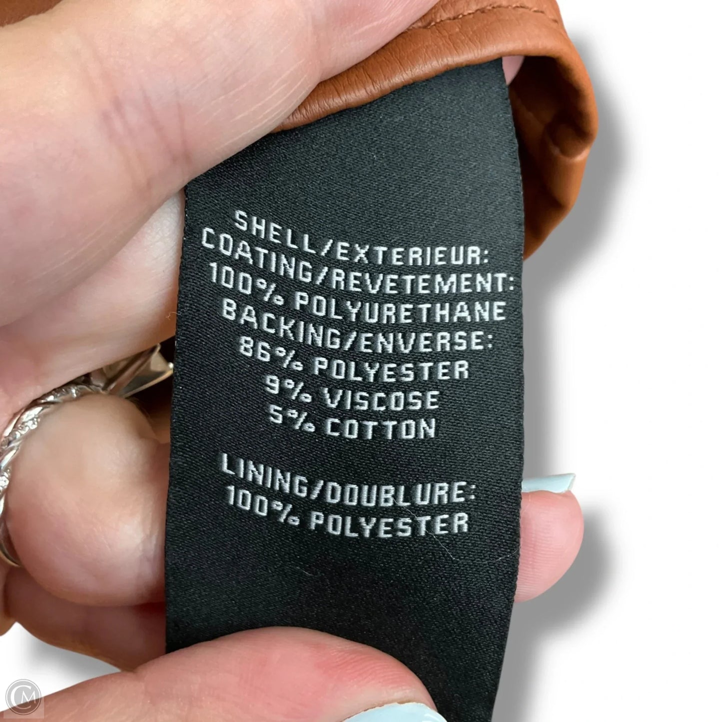 Jacket Moto By Seven 7 In Brown, Size: S