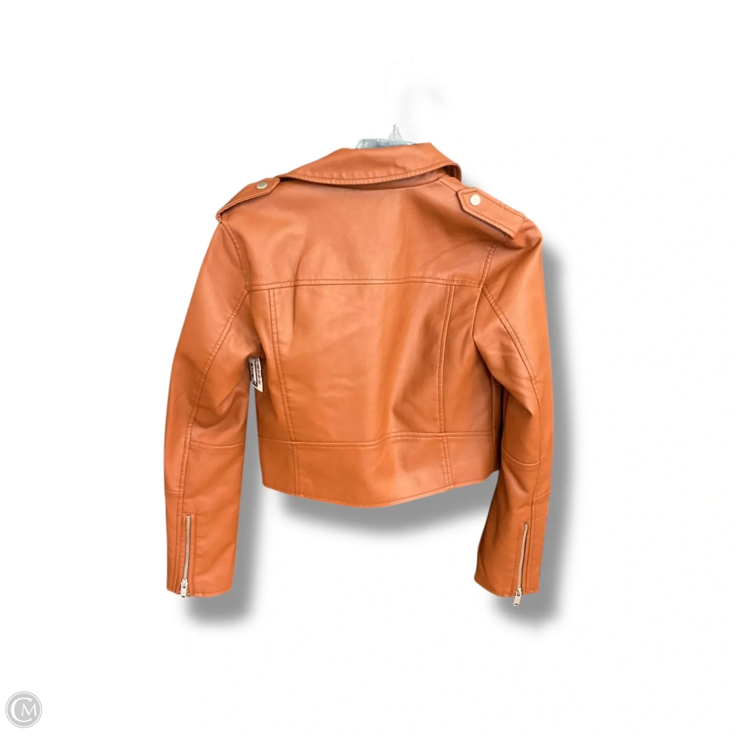 Jacket Moto By Seven 7 In Brown, Size: S