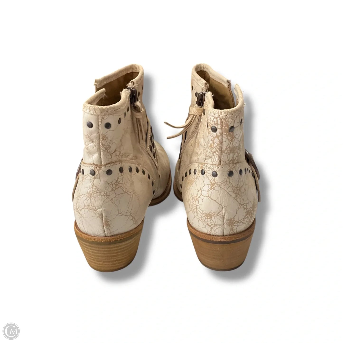 Boots Ankle Flats By Sofft In Cream, Size: 9