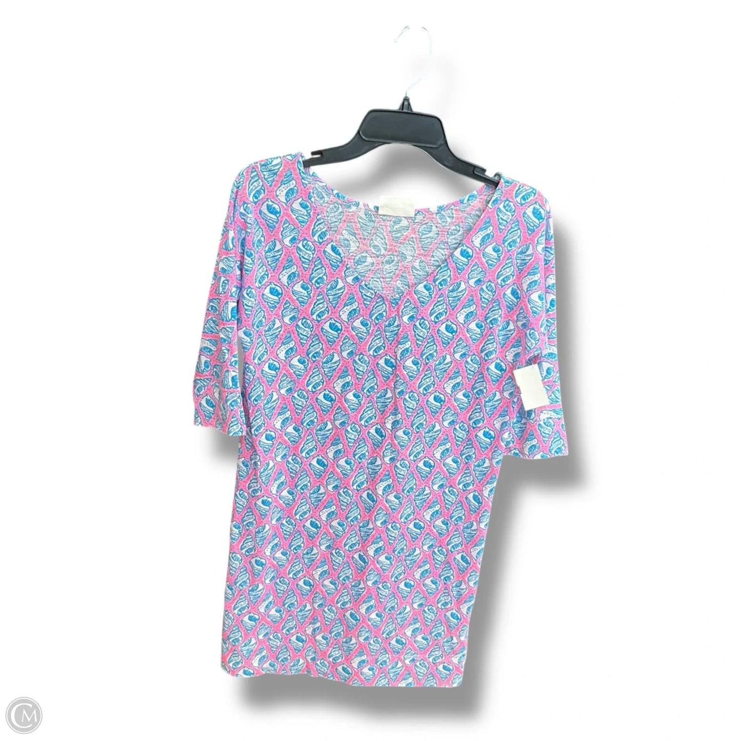 Tunic Designer By Lilly Pulitzer In Blue & Pink, Size: Xs