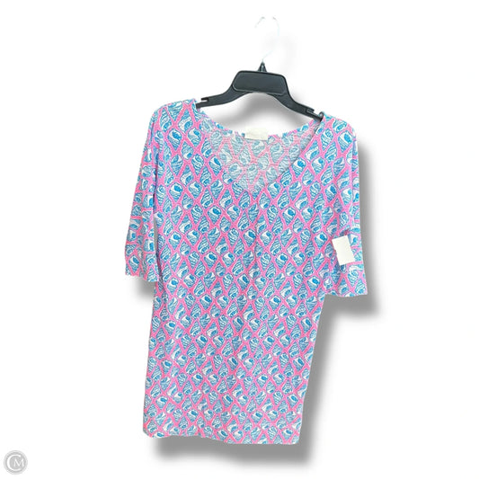 Tunic Designer By Lilly Pulitzer In Blue & Pink, Size: Xs