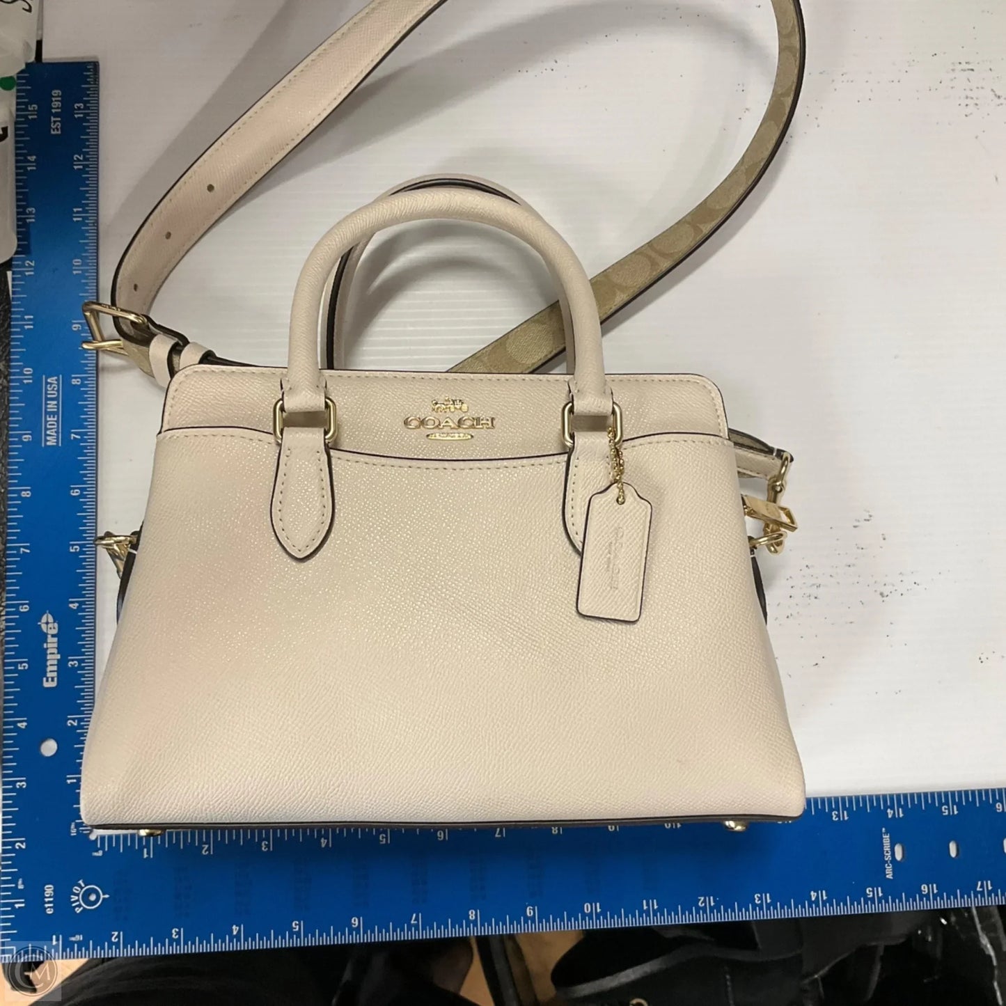 Crossbody Designer By Coach, Size: Medium