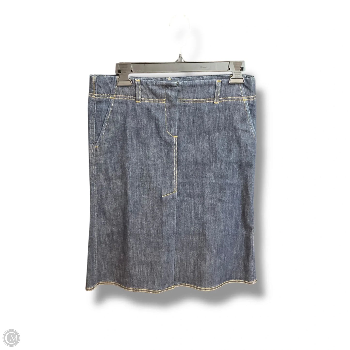 Skirt Midi By Theory In Blue Denim, Size: 2