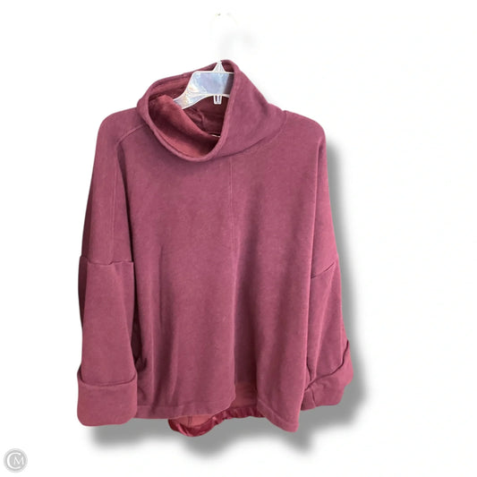 Sweatshirt Collar By Athleta In Red, Size: 1x