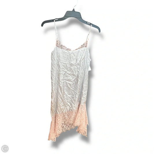 Dress Casual Midi By Anthropologie In Grey & Pink, Size: S