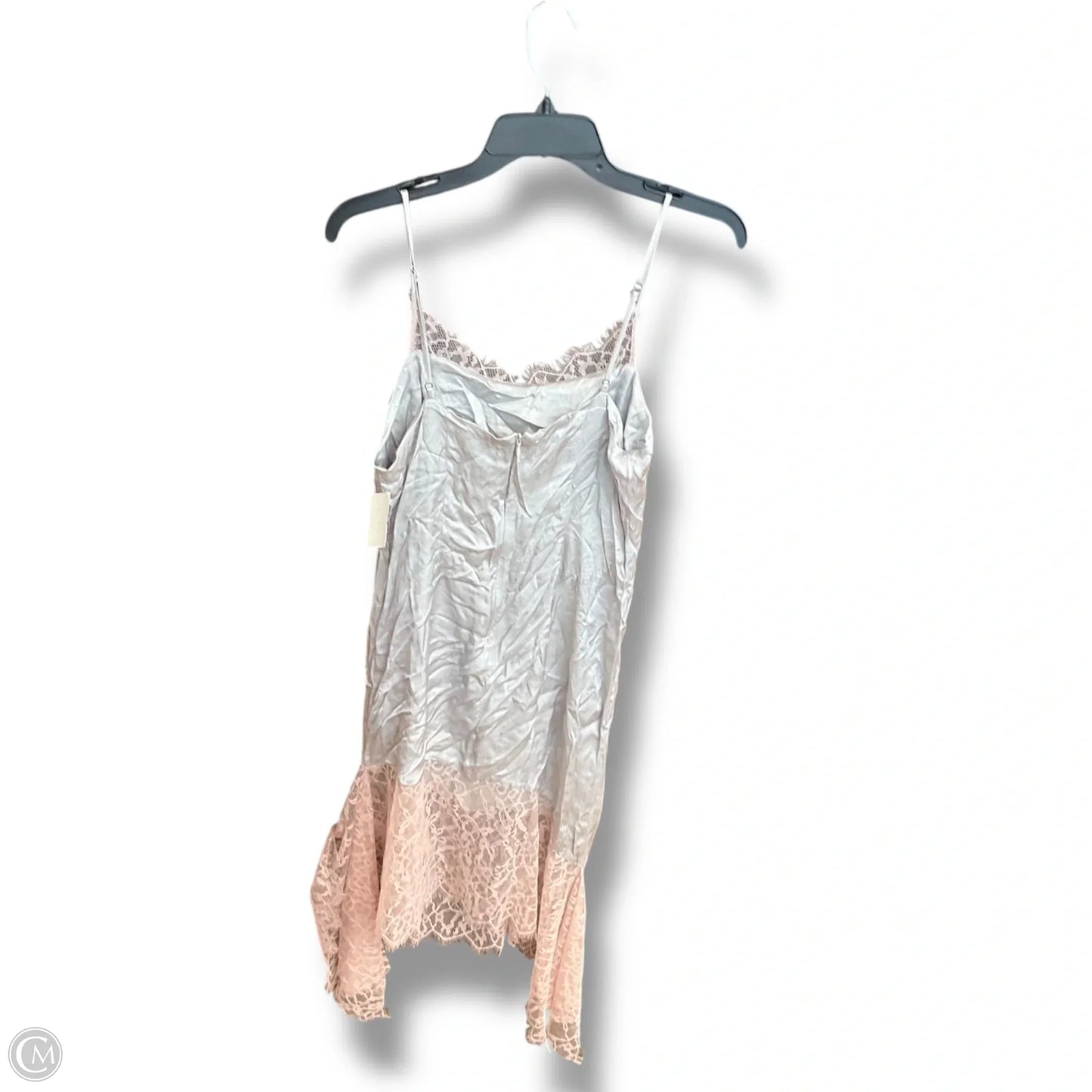 Dress Casual Midi By Anthropologie In Grey & Pink, Size: S