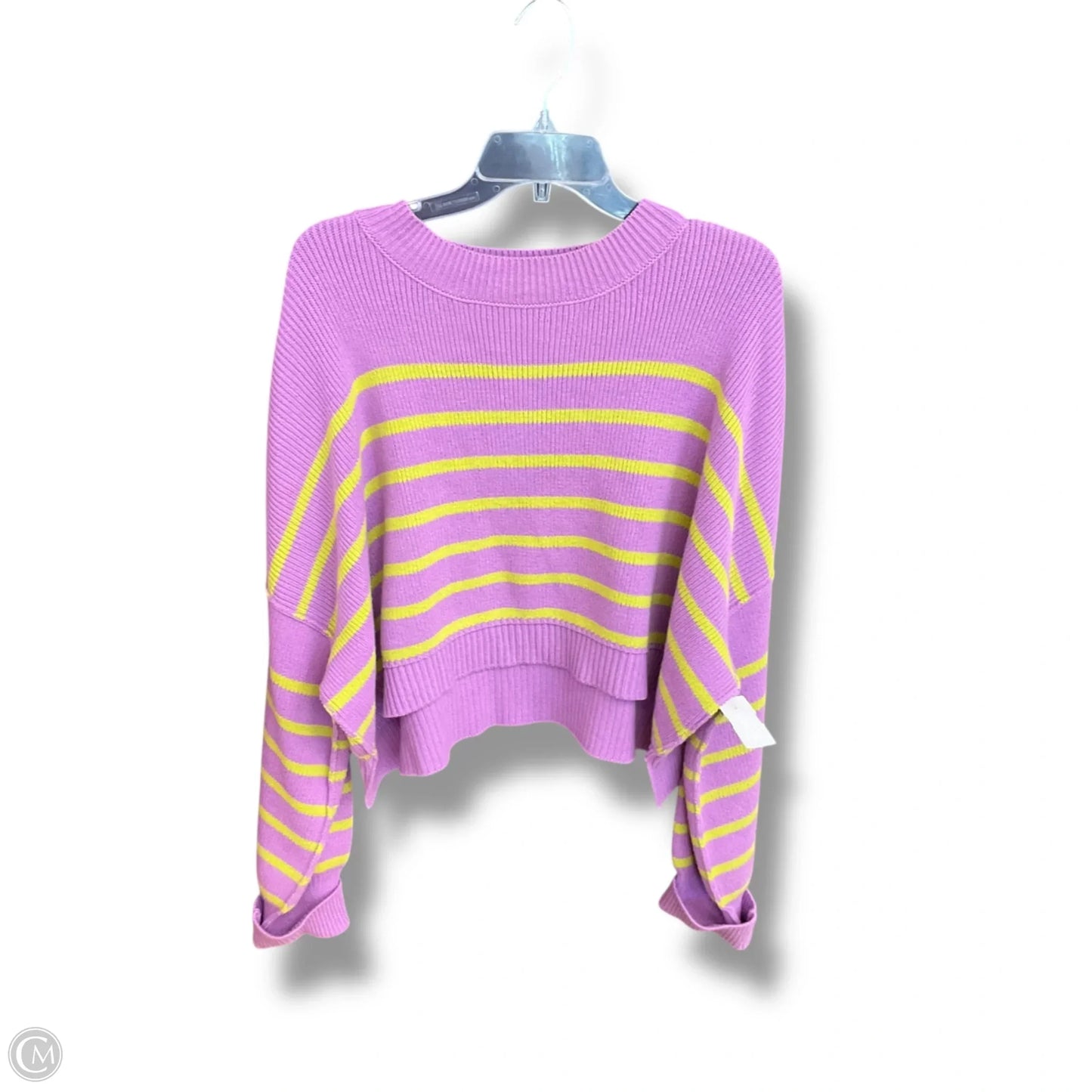 Sweater By Free People In Striped Pattern, Size: L