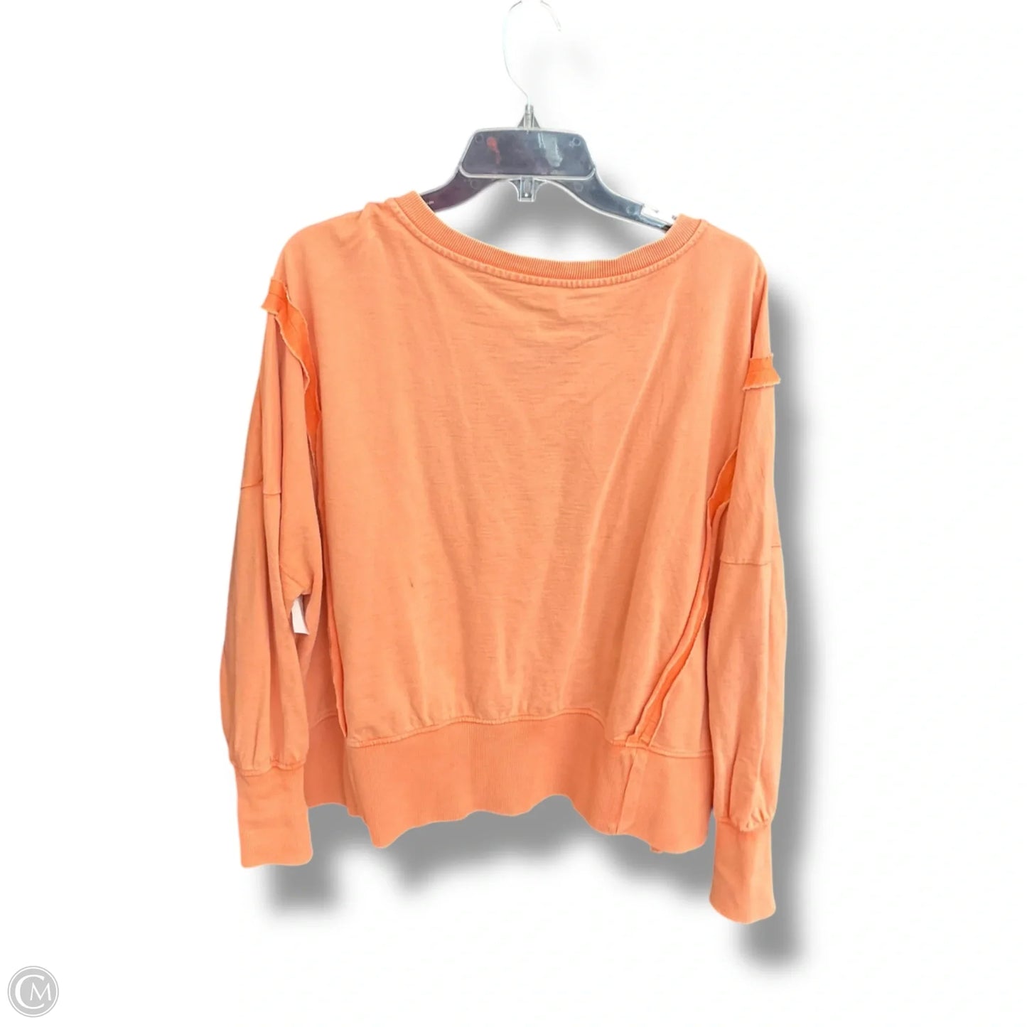 Top Long Sleeve By Pilcro In Orange, Size: M