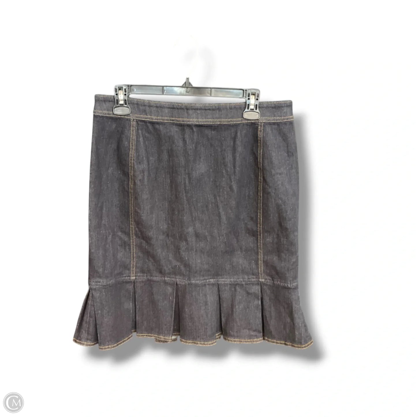 Skirt Midi By Ann Taylor In Blue Denim, Size: 10