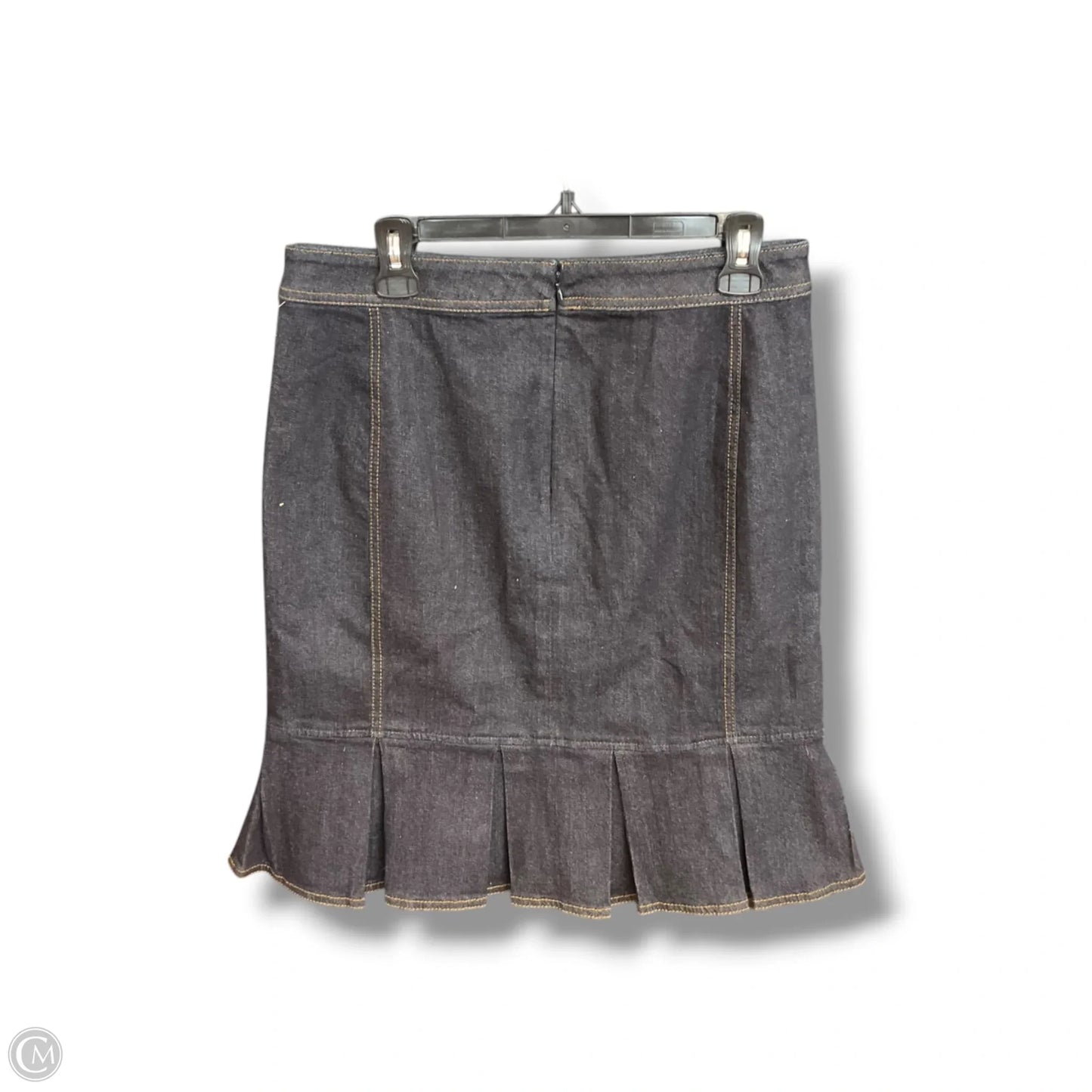 Skirt Midi By Ann Taylor In Blue Denim, Size: 10