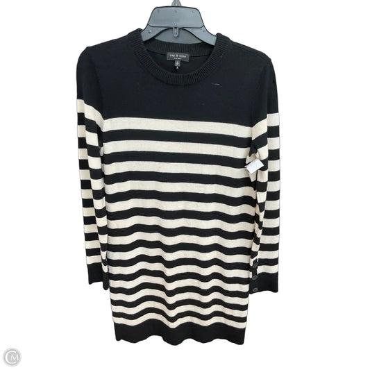 Dress Sweater By Rag And Bone In Black & White, Size: S