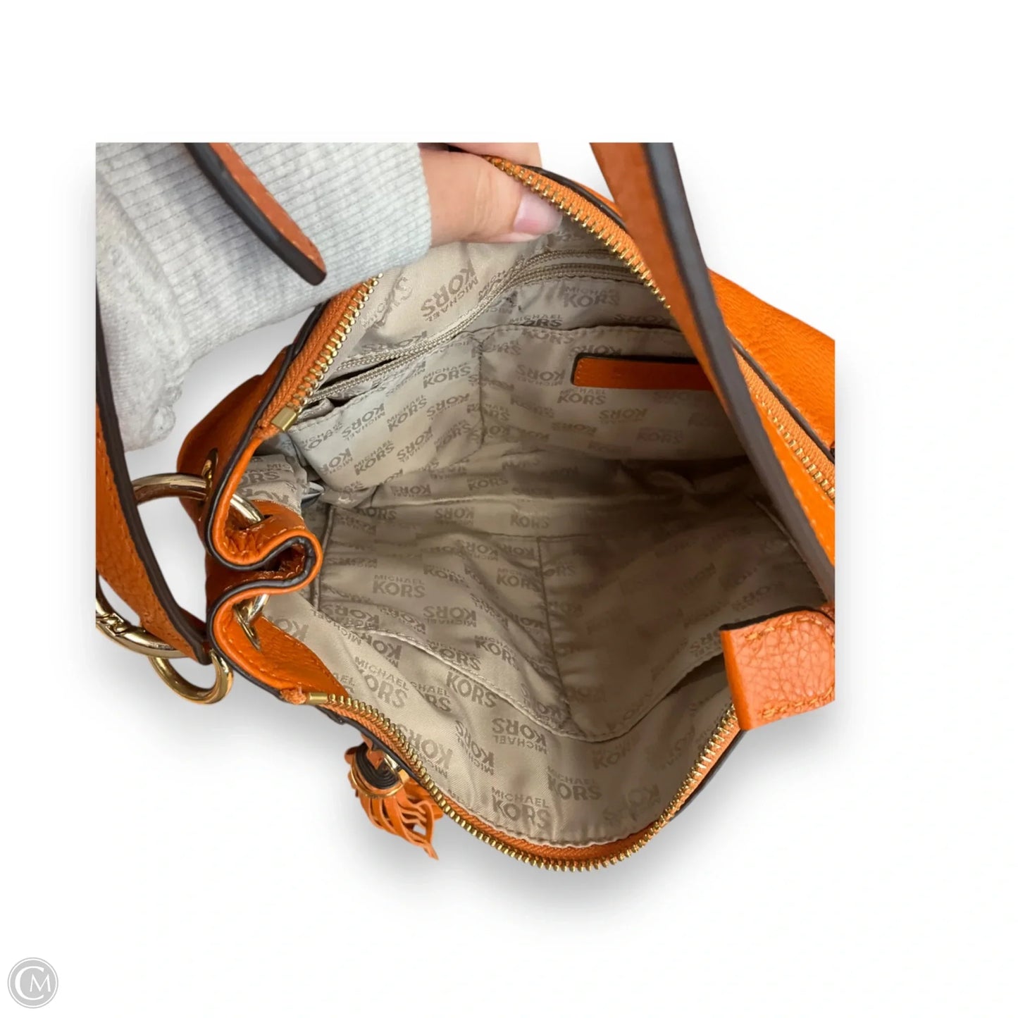 Crossbody Designer By Michael Kors, Size: Medium